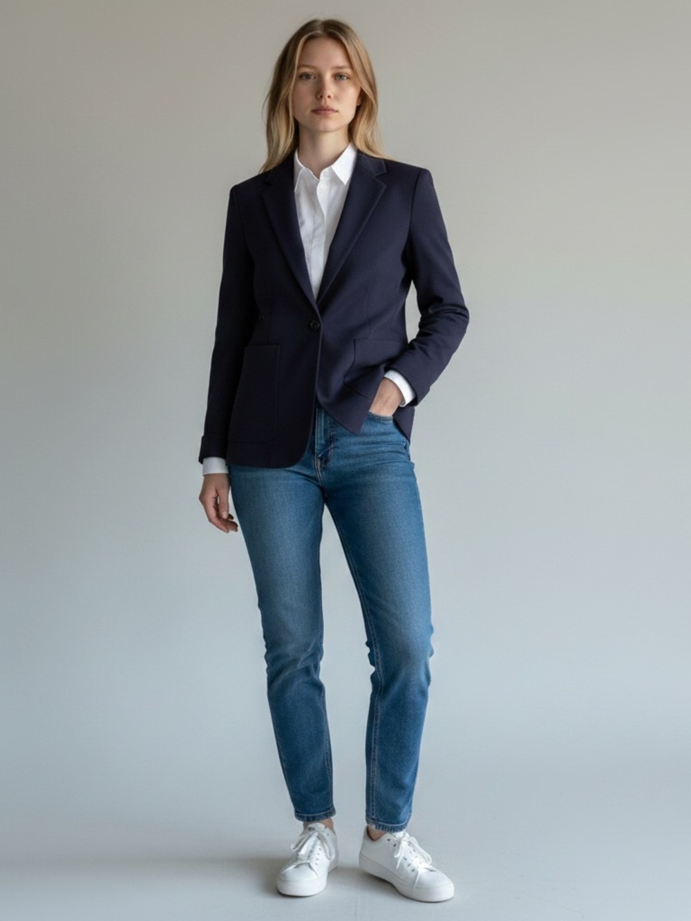 Saks Fifth Avenue Blazer | Navy | SZ Large